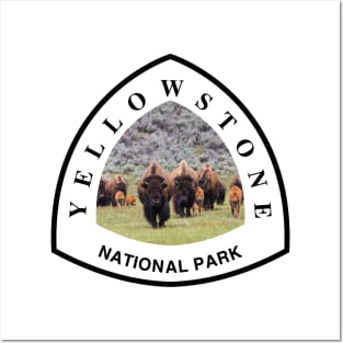 Yellowstone National Park shield Posters and Art